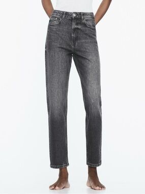 ZARA High Waist Grey Ankle Jeans - NWT - US 2/XS/Zara 26